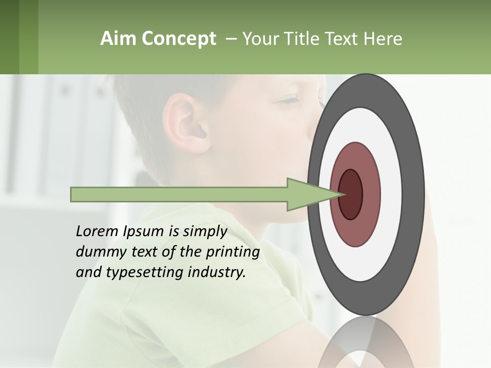 A Young Boy Holding A Toothbrush In His Mouth PowerPoint Template