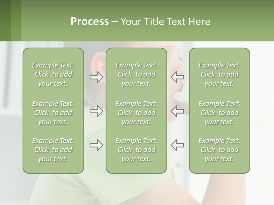 A Young Boy Holding A Toothbrush In His Mouth PowerPoint Template