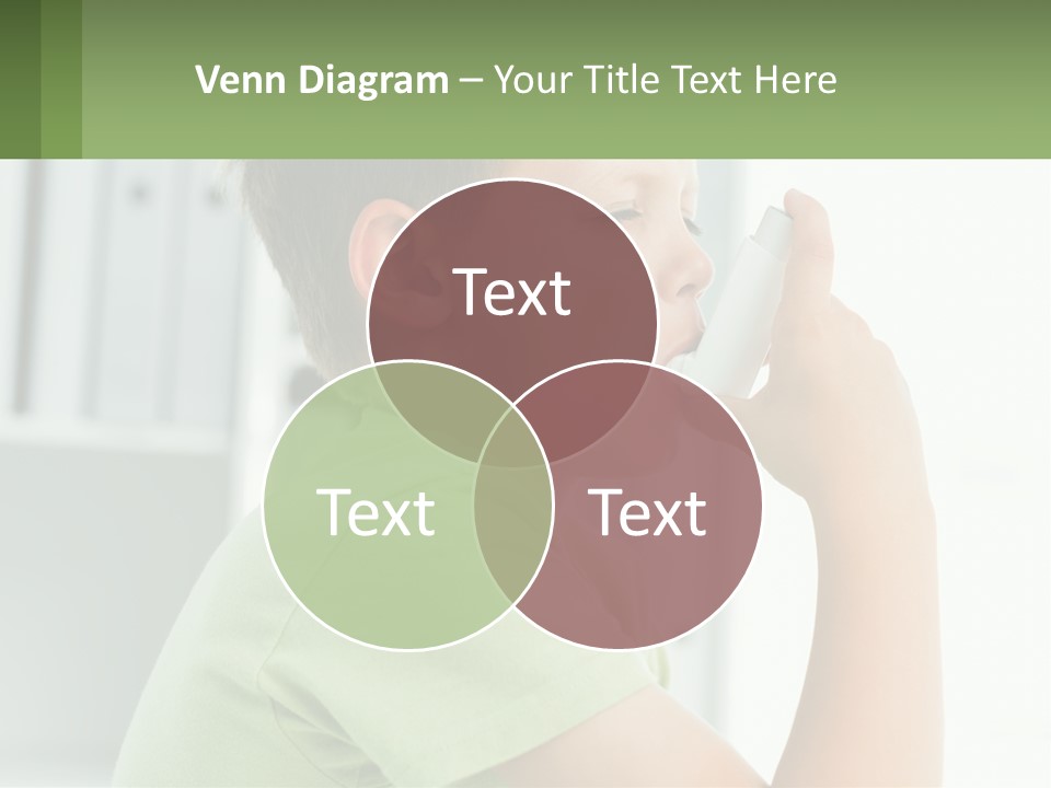 A Young Boy Holding A Toothbrush In His Mouth PowerPoint Template