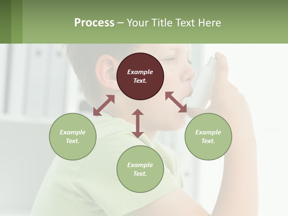 A Young Boy Holding A Toothbrush In His Mouth PowerPoint Template