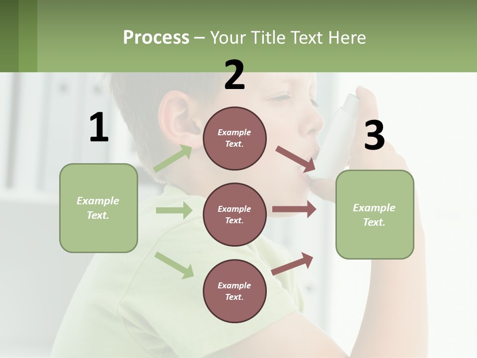 A Young Boy Holding A Toothbrush In His Mouth PowerPoint Template