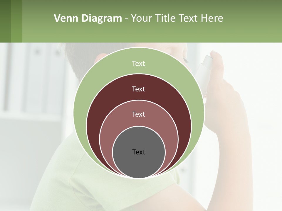 A Young Boy Holding A Toothbrush In His Mouth PowerPoint Template