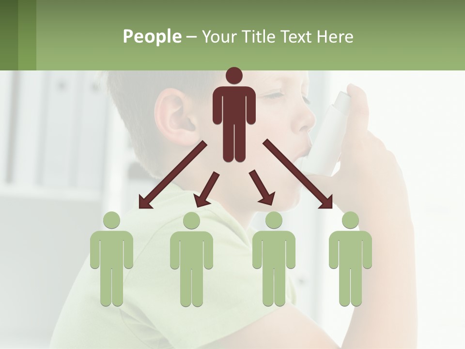 A Young Boy Holding A Toothbrush In His Mouth PowerPoint Template