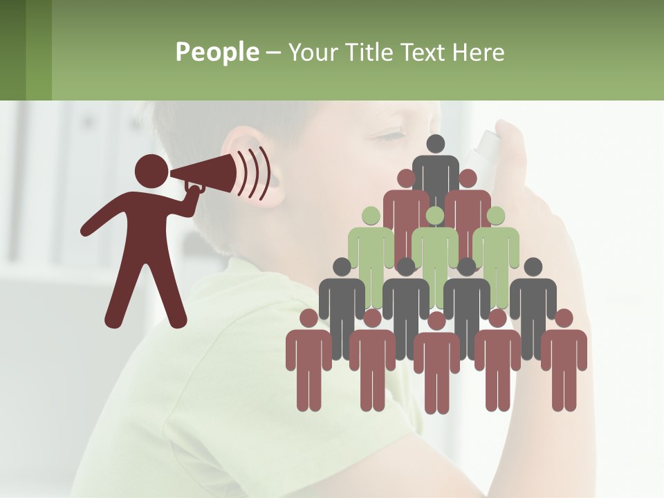 A Young Boy Holding A Toothbrush In His Mouth PowerPoint Template