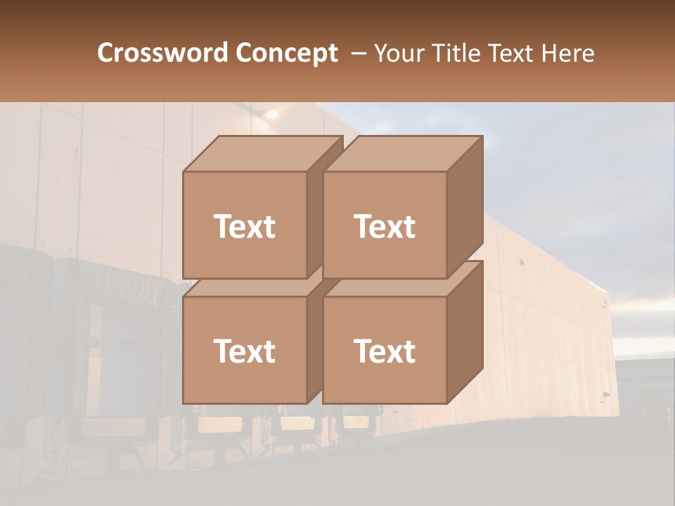 A Row Of Doors In Front Of A Building PowerPoint Template