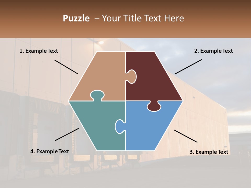 A Row Of Doors In Front Of A Building PowerPoint Template
