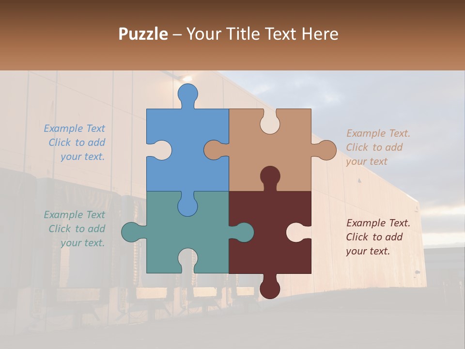 A Row Of Doors In Front Of A Building PowerPoint Template