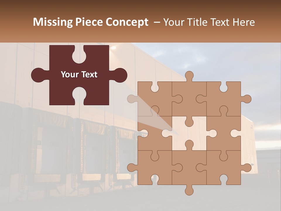 A Row Of Doors In Front Of A Building PowerPoint Template