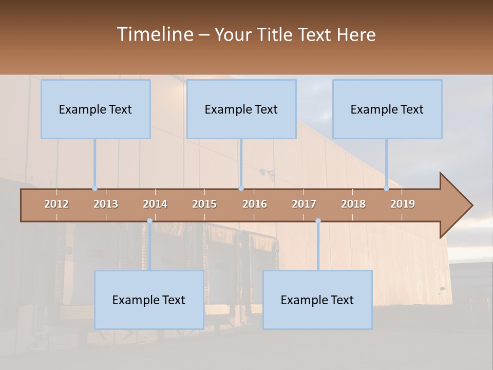 A Row Of Doors In Front Of A Building PowerPoint Template