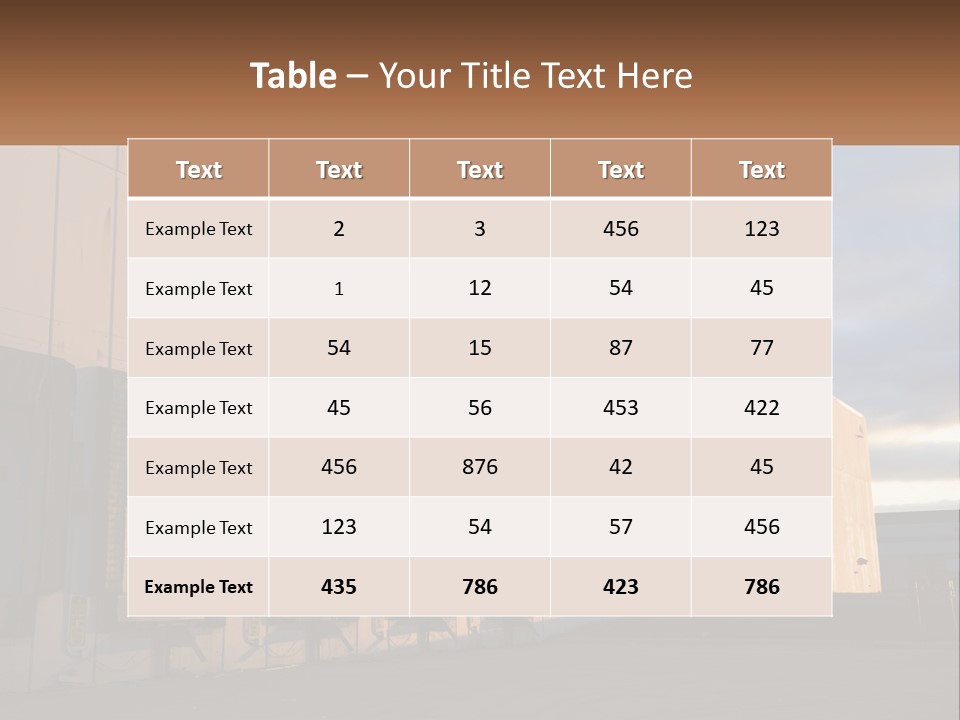 A Row Of Doors In Front Of A Building PowerPoint Template