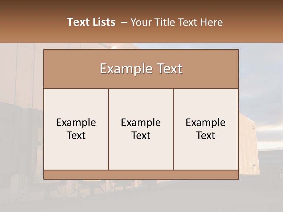 A Row Of Doors In Front Of A Building PowerPoint Template