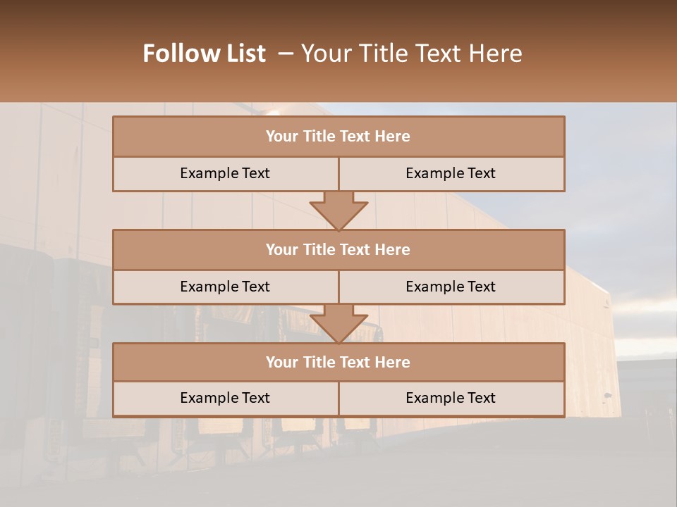 A Row Of Doors In Front Of A Building PowerPoint Template