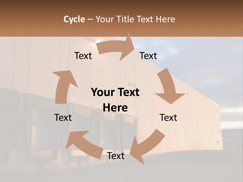 A Row Of Doors In Front Of A Building PowerPoint Template