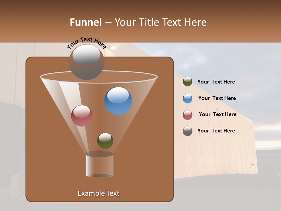 A Row Of Doors In Front Of A Building PowerPoint Template
