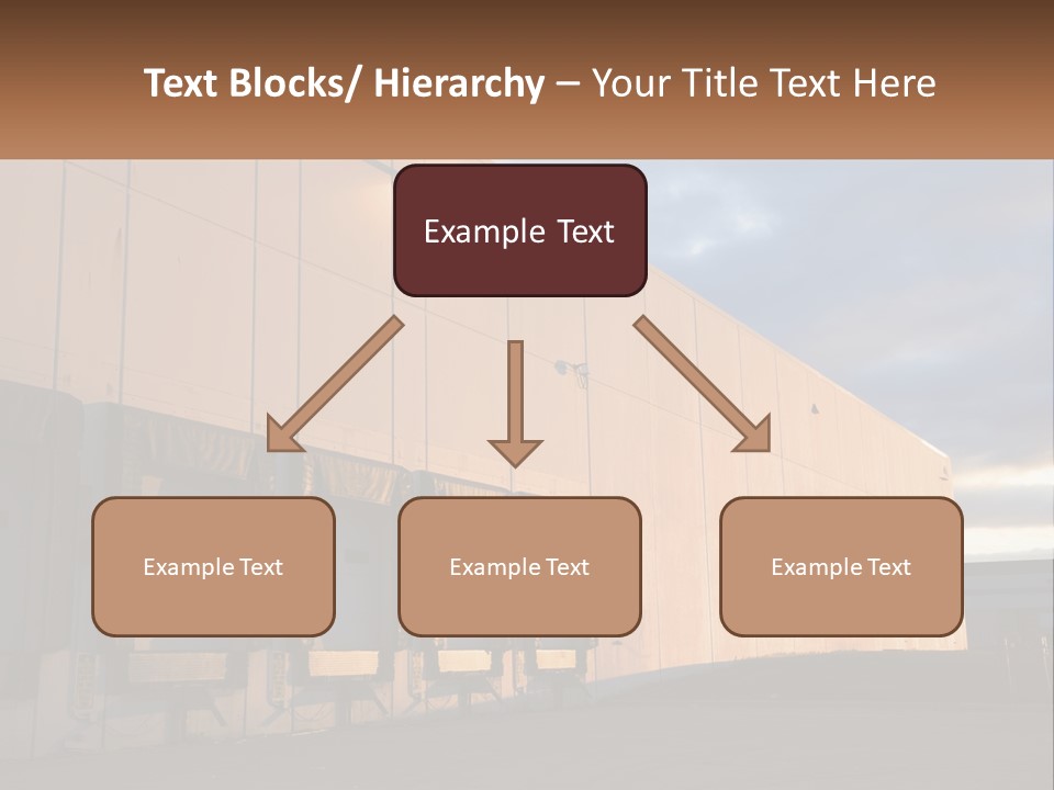 A Row Of Doors In Front Of A Building PowerPoint Template