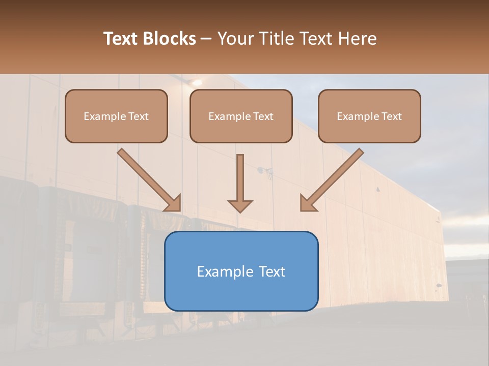 A Row Of Doors In Front Of A Building PowerPoint Template