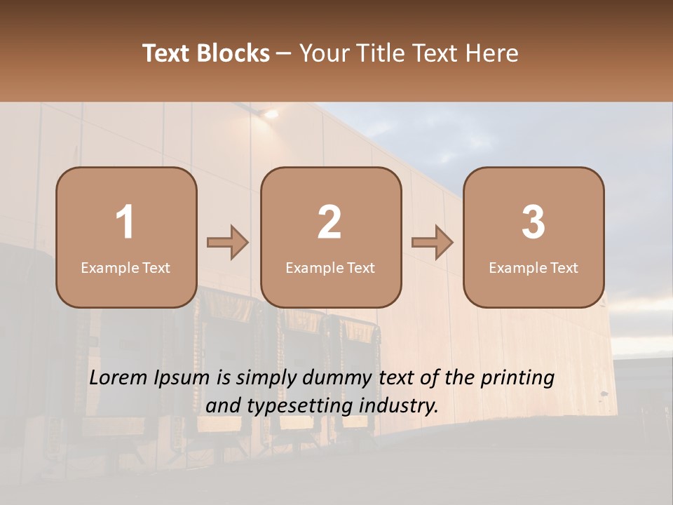 A Row Of Doors In Front Of A Building PowerPoint Template