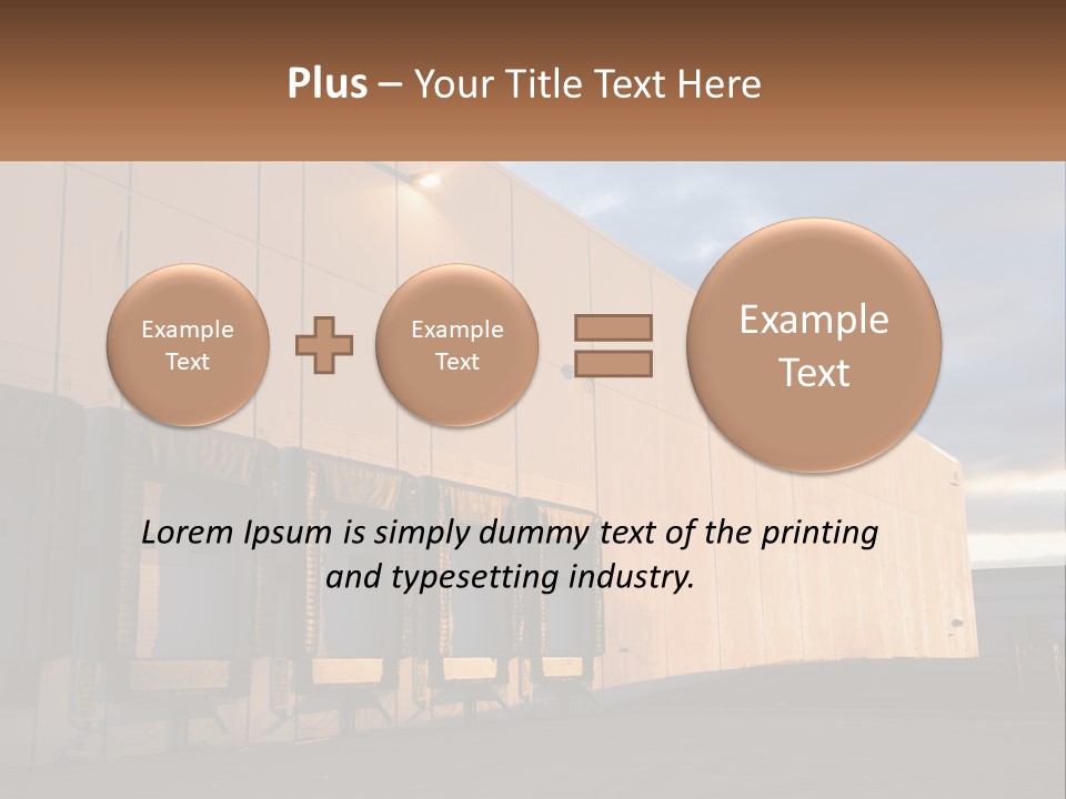 A Row Of Doors In Front Of A Building PowerPoint Template