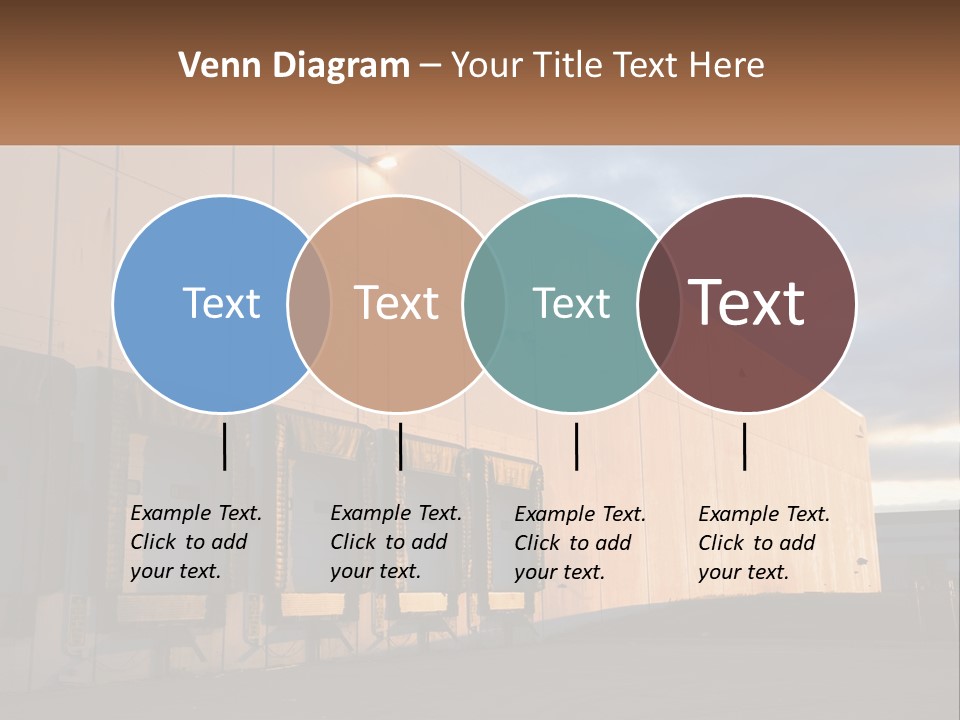 A Row Of Doors In Front Of A Building PowerPoint Template