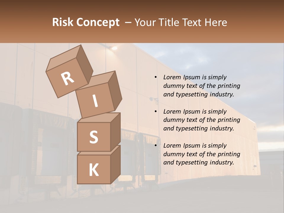 A Row Of Doors In Front Of A Building PowerPoint Template