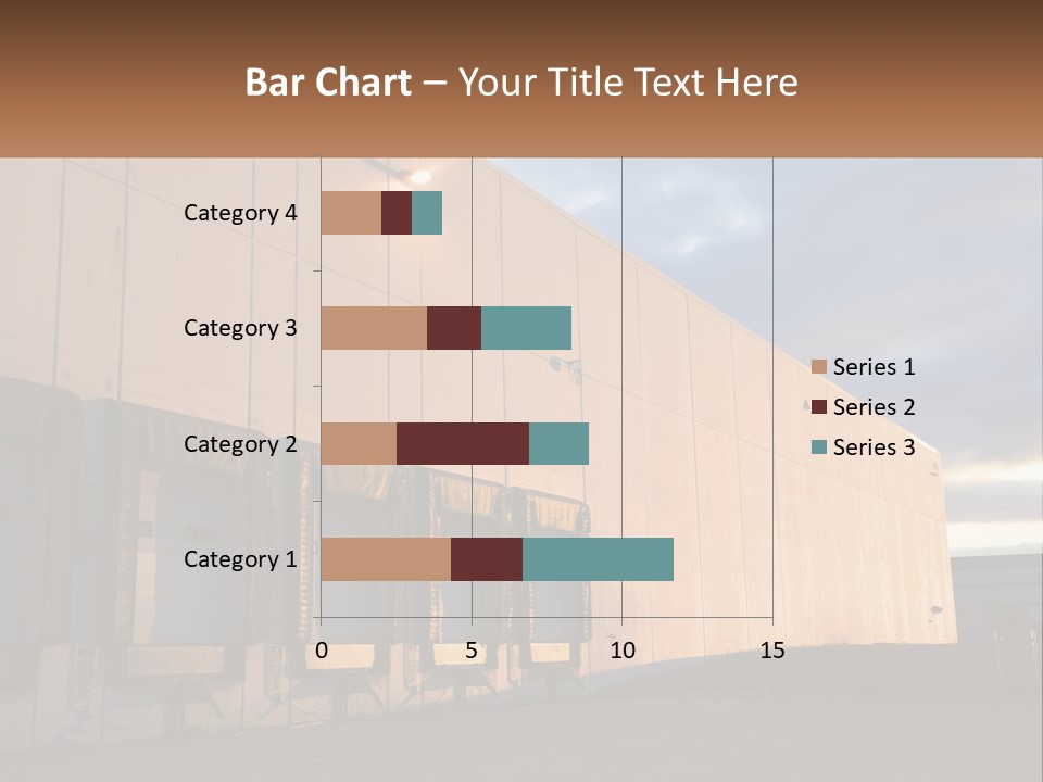 A Row Of Doors In Front Of A Building PowerPoint Template