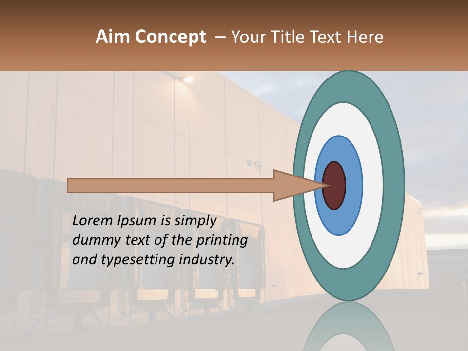 A Row Of Doors In Front Of A Building PowerPoint Template