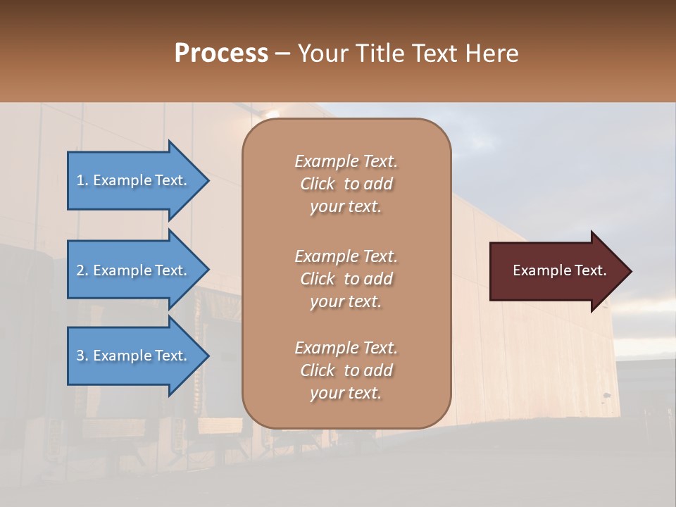 A Row Of Doors In Front Of A Building PowerPoint Template
