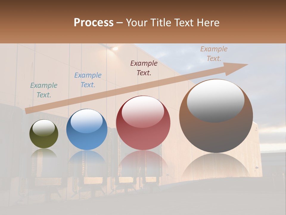 A Row Of Doors In Front Of A Building PowerPoint Template