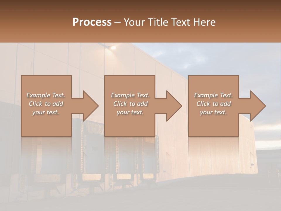 A Row Of Doors In Front Of A Building PowerPoint Template