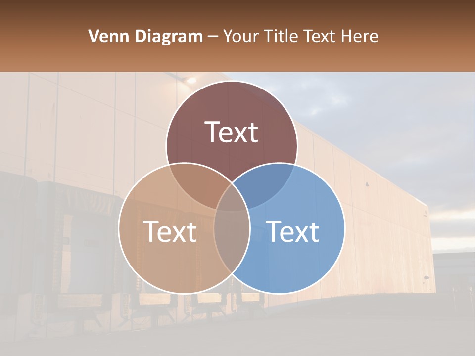 A Row Of Doors In Front Of A Building PowerPoint Template