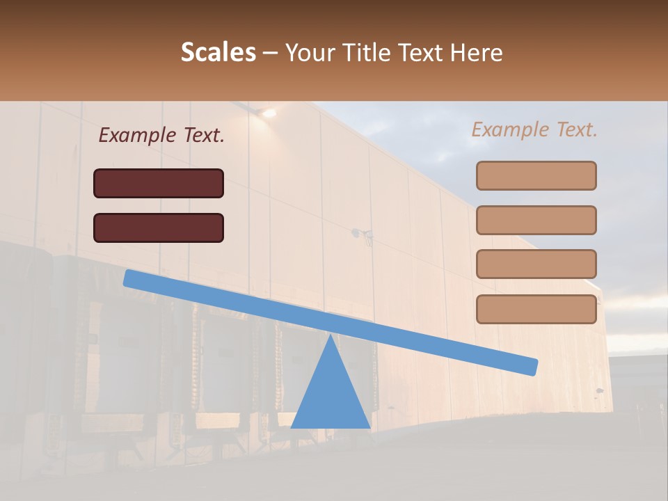 A Row Of Doors In Front Of A Building PowerPoint Template