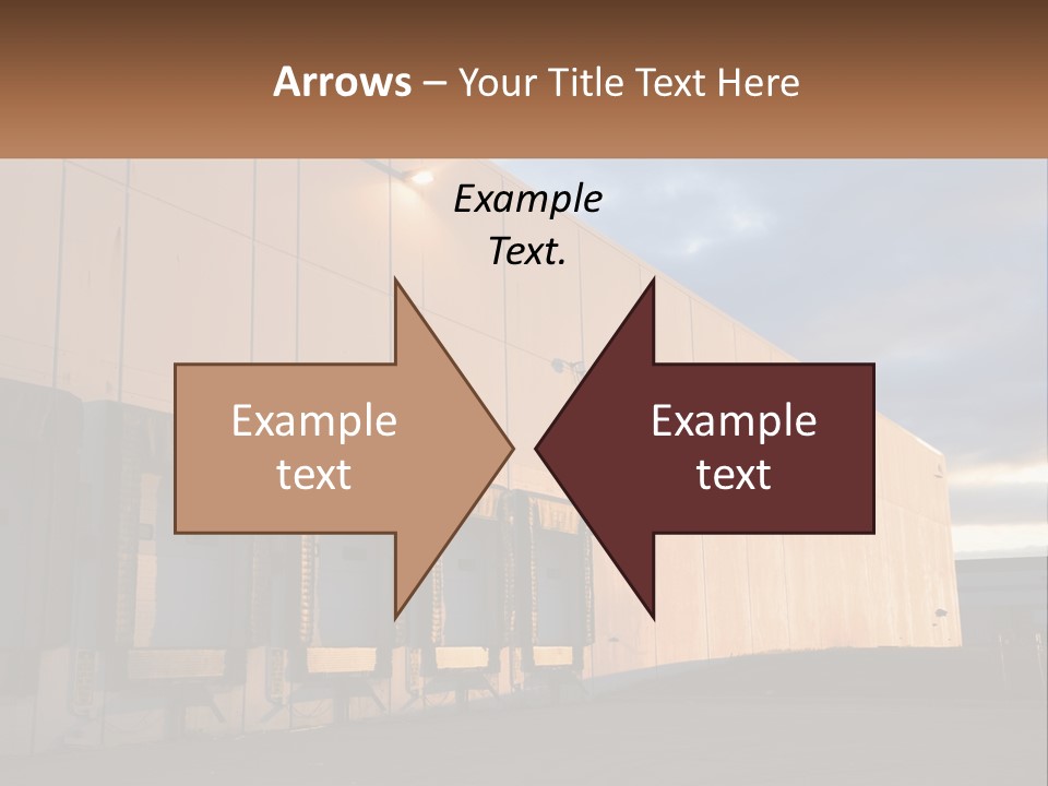 A Row Of Doors In Front Of A Building PowerPoint Template