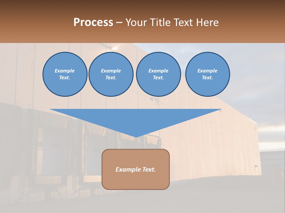 A Row Of Doors In Front Of A Building PowerPoint Template