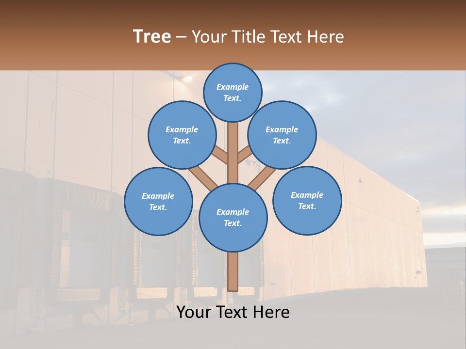 A Row Of Doors In Front Of A Building PowerPoint Template