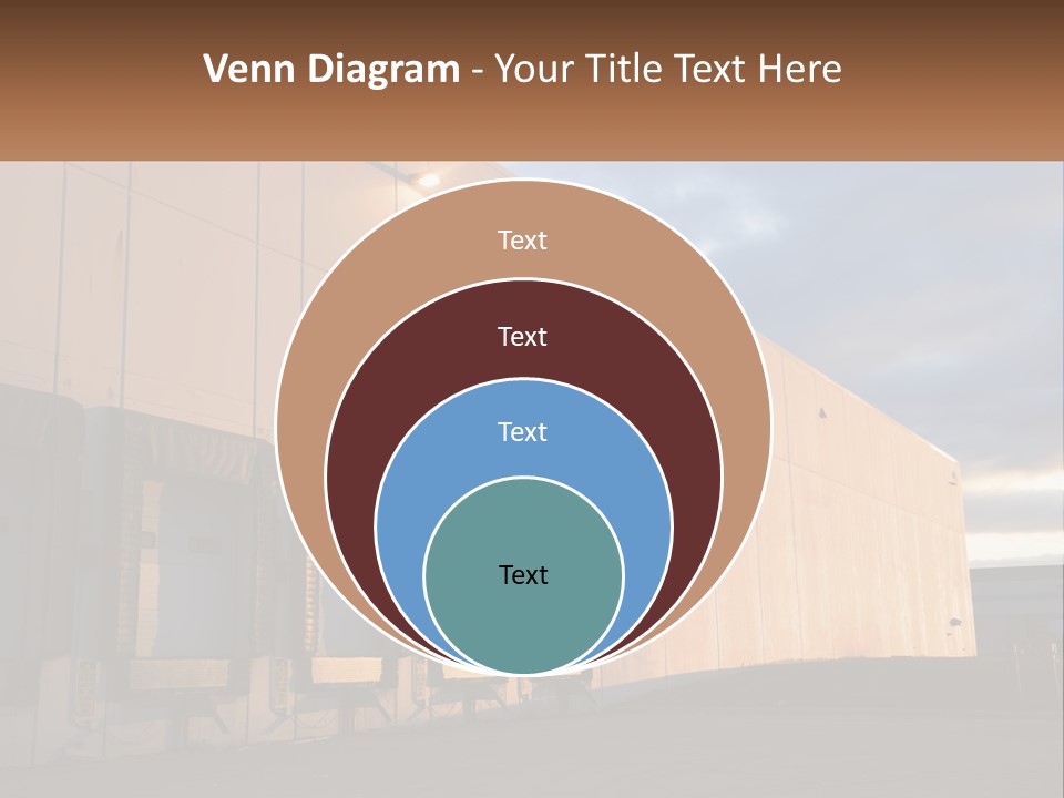 A Row Of Doors In Front Of A Building PowerPoint Template