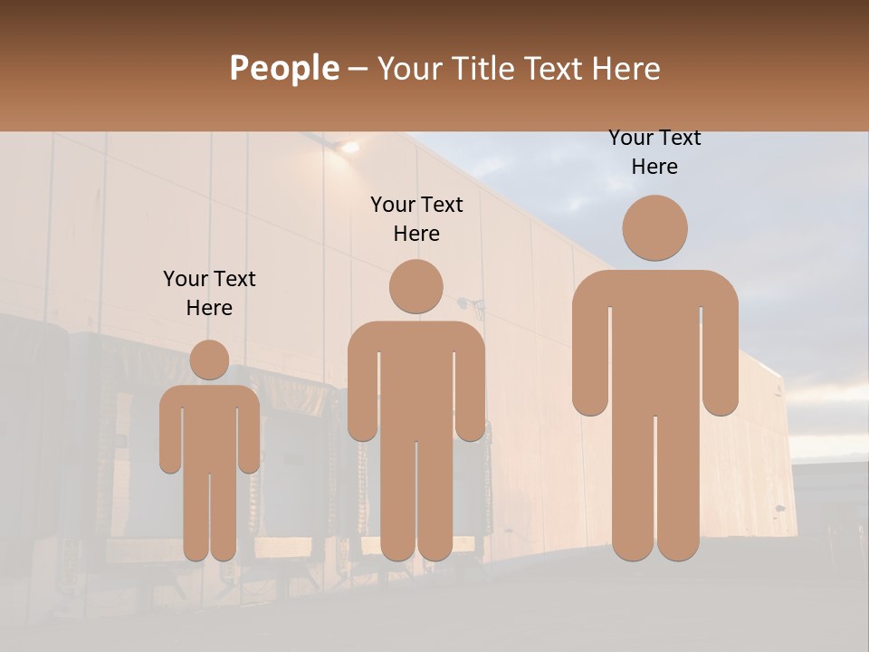 A Row Of Doors In Front Of A Building PowerPoint Template