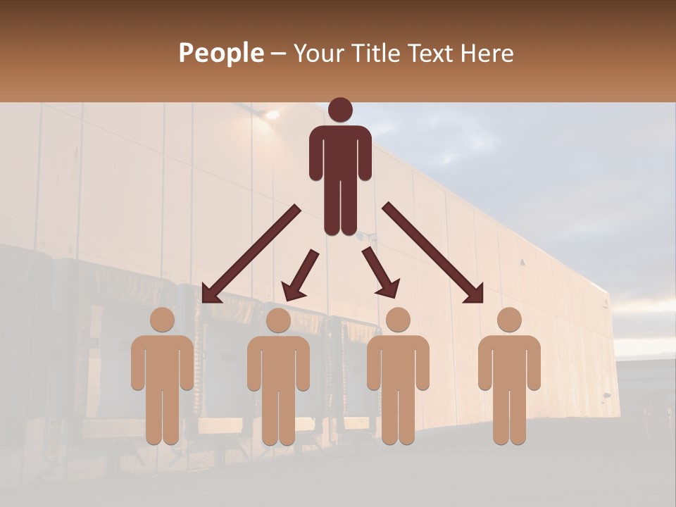 A Row Of Doors In Front Of A Building PowerPoint Template