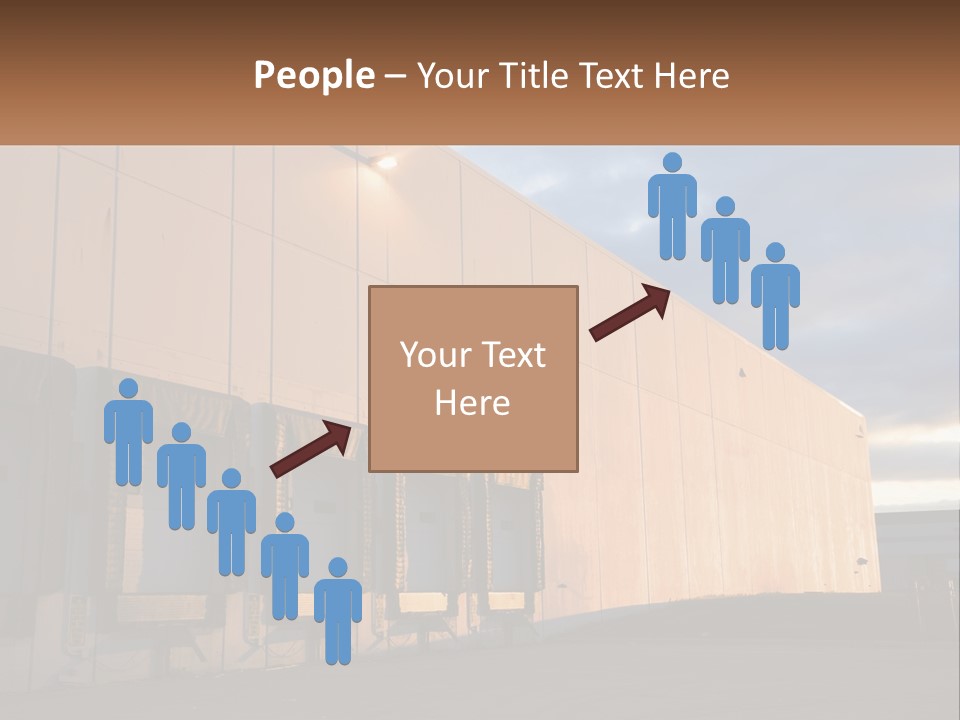 A Row Of Doors In Front Of A Building PowerPoint Template
