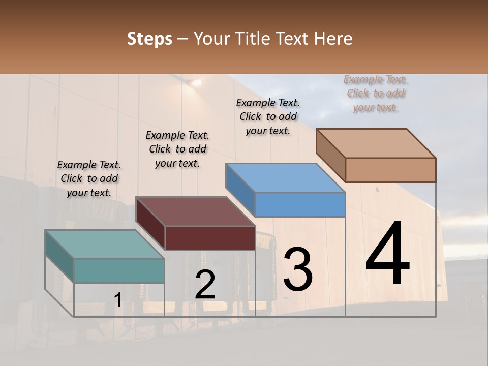 A Row Of Doors In Front Of A Building PowerPoint Template