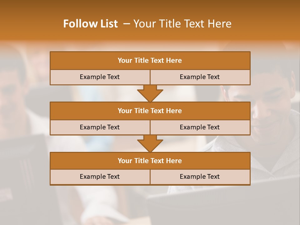 A Group Of People Working On Computers In A Classroom PowerPoint Template