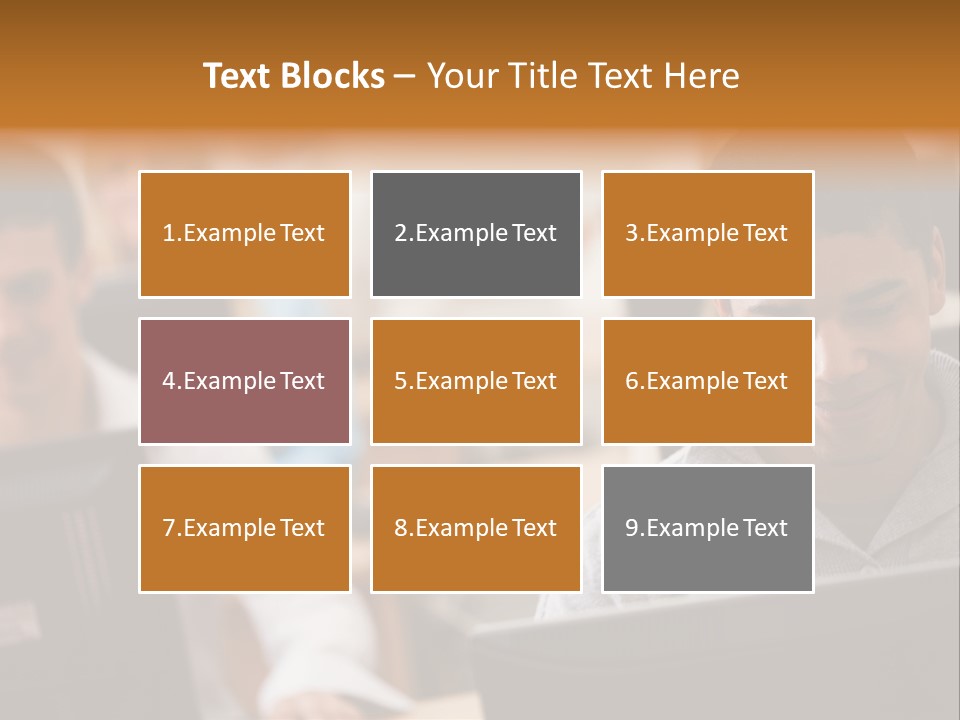 A Group Of People Working On Computers In A Classroom PowerPoint Template