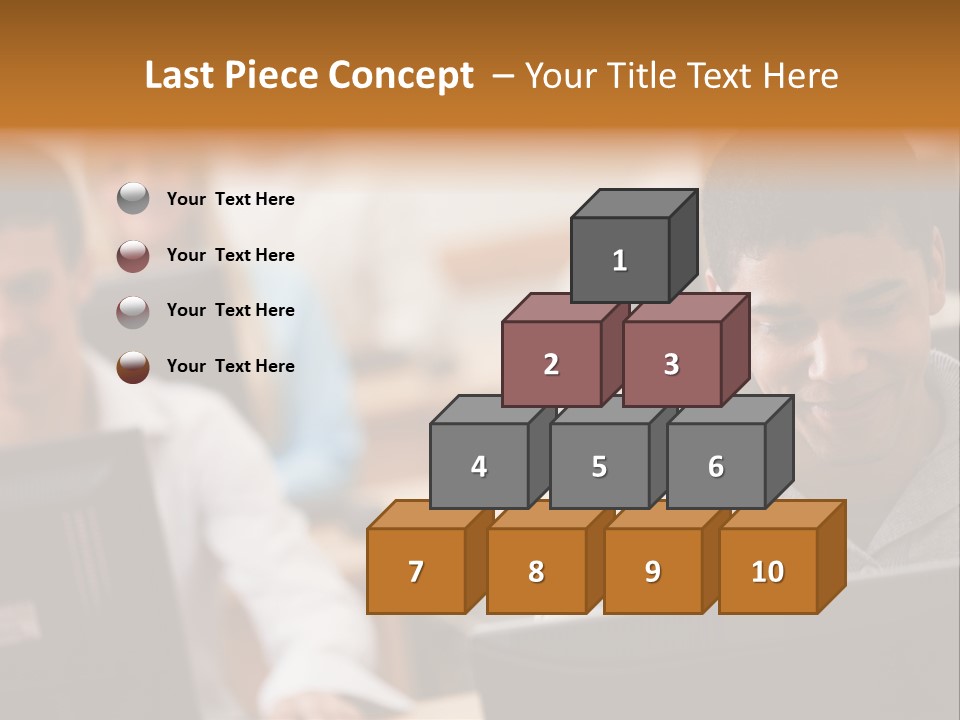 A Group Of People Working On Computers In A Classroom PowerPoint Template