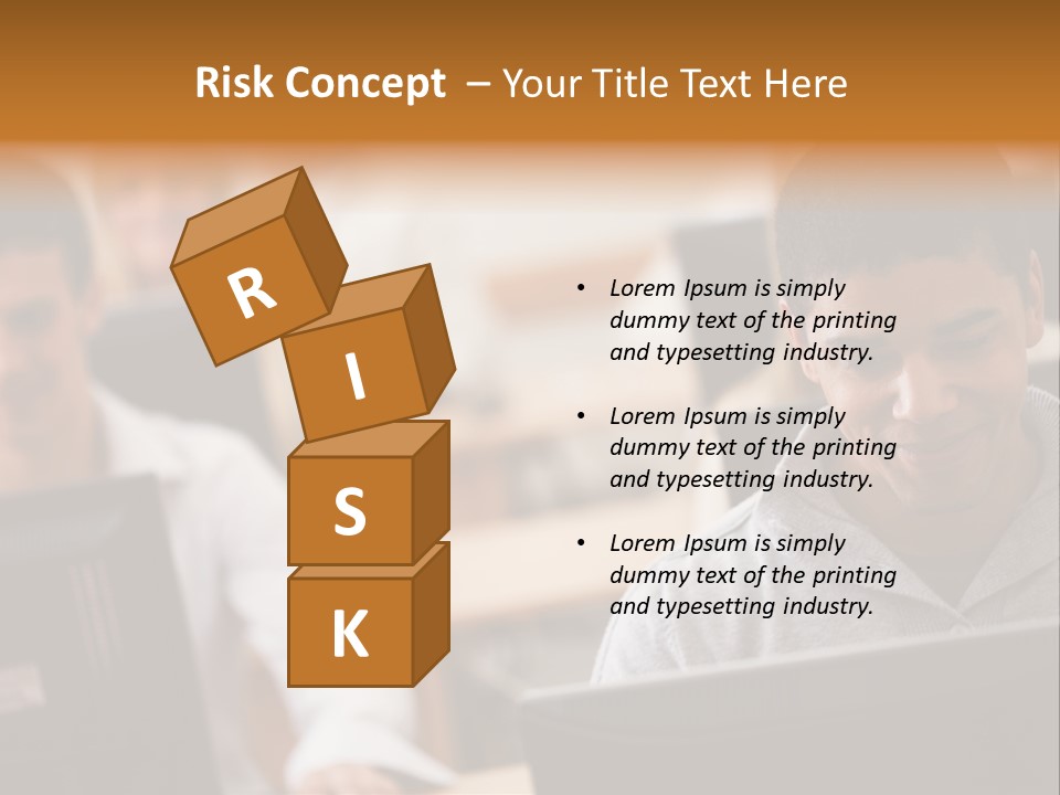 A Group Of People Working On Computers In A Classroom PowerPoint Template