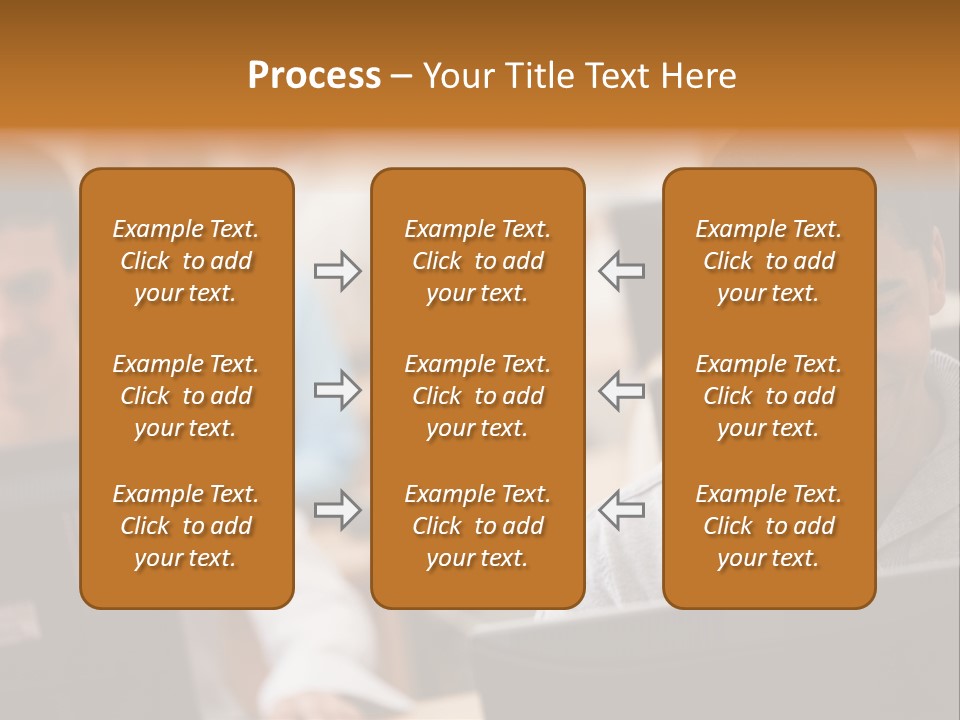 A Group Of People Working On Computers In A Classroom PowerPoint Template