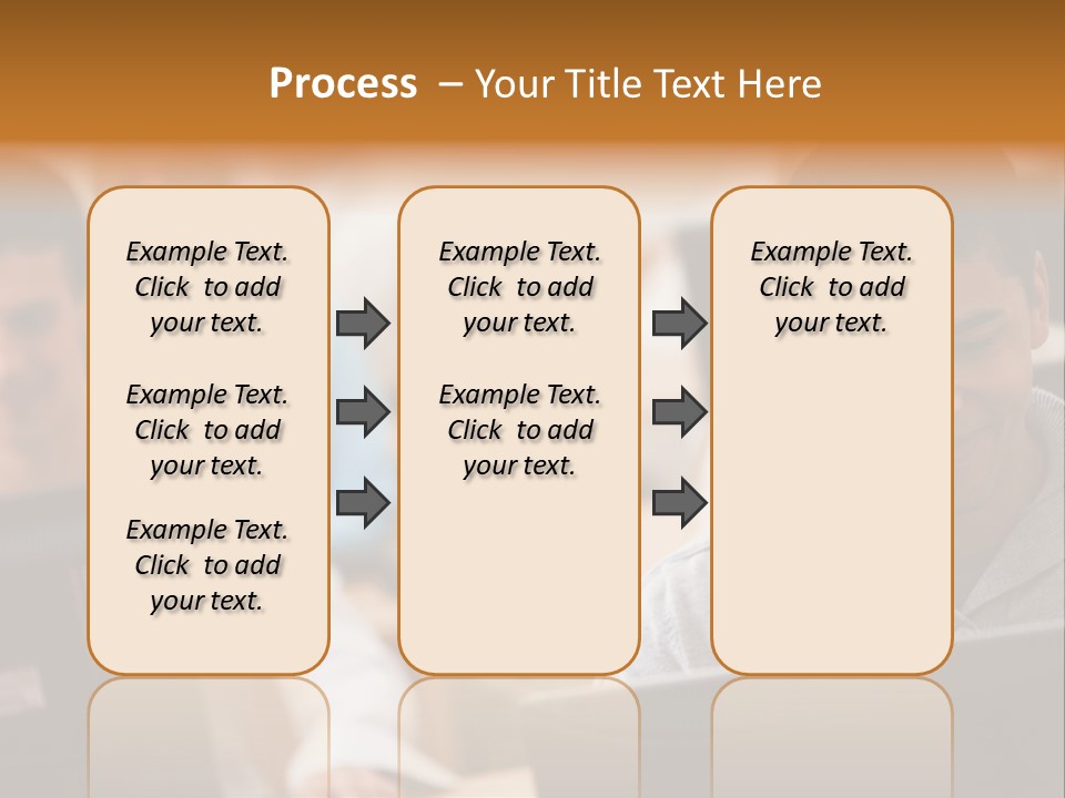 A Group Of People Working On Computers In A Classroom PowerPoint Template