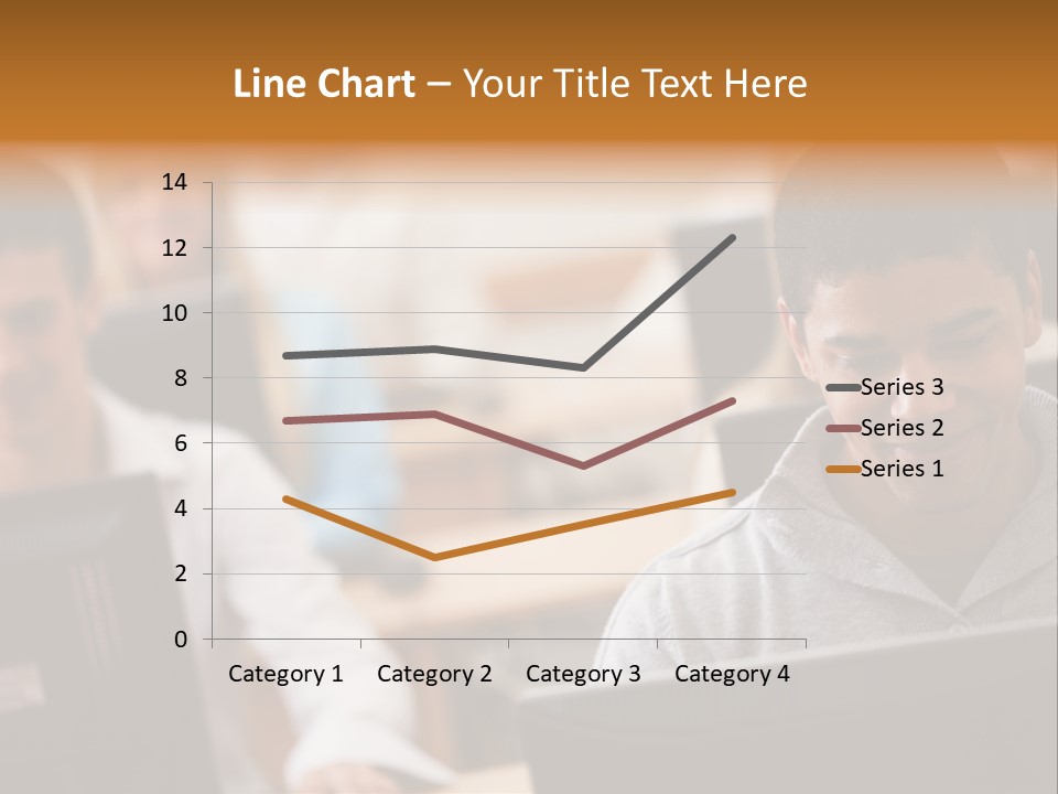 A Group Of People Working On Computers In A Classroom PowerPoint Template