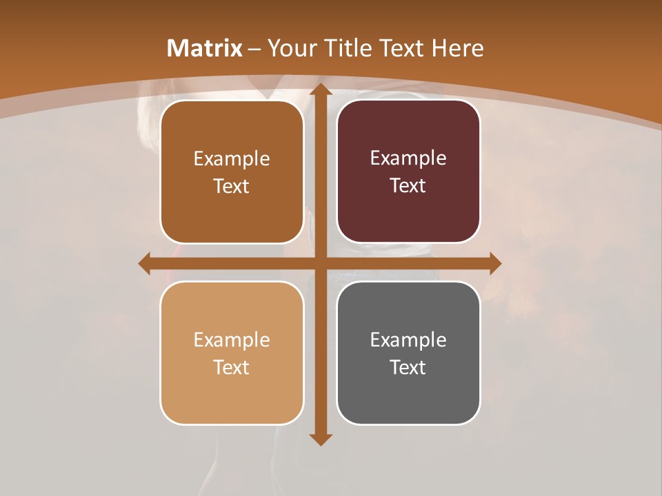 A Man And A Woman Dancing Together In Front Of A Brown Background PowerPoint Template