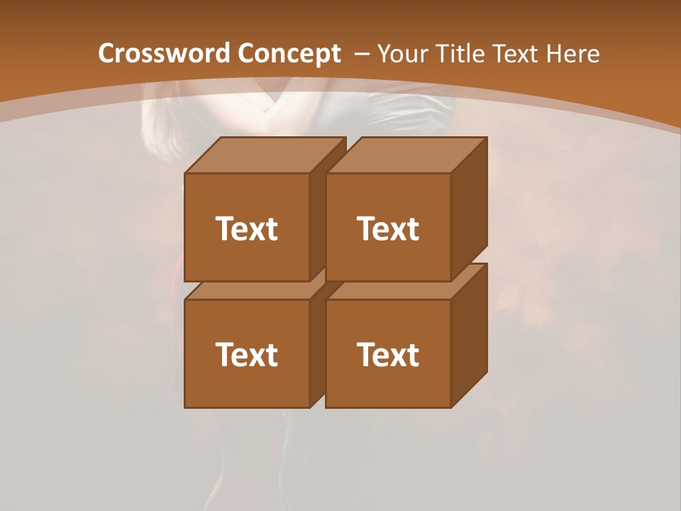 A Man And A Woman Dancing Together In Front Of A Brown Background PowerPoint Template