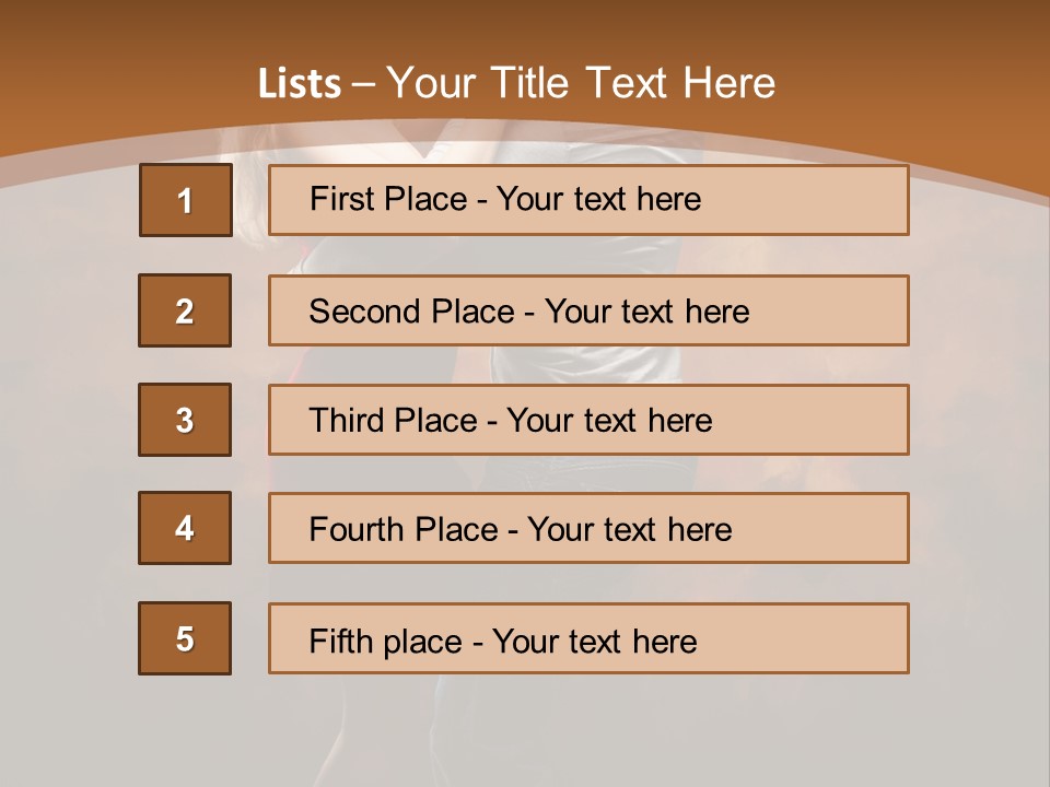 A Man And A Woman Dancing Together In Front Of A Brown Background PowerPoint Template