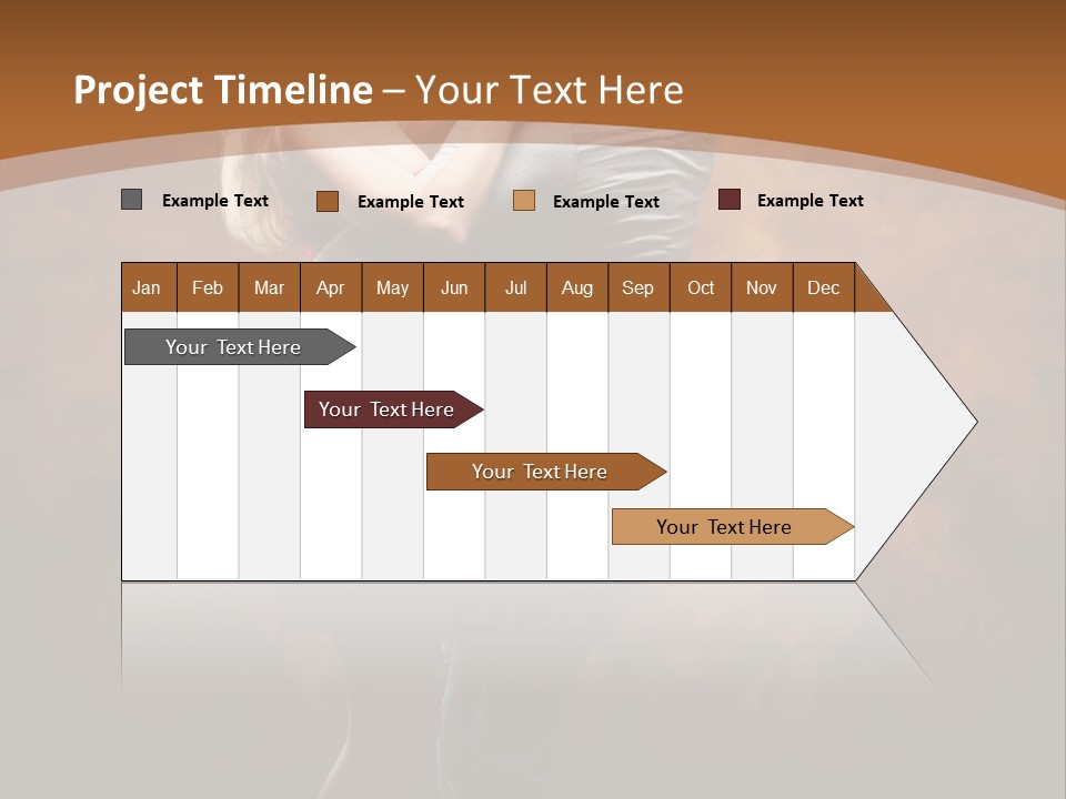 A Man And A Woman Dancing Together In Front Of A Brown Background PowerPoint Template